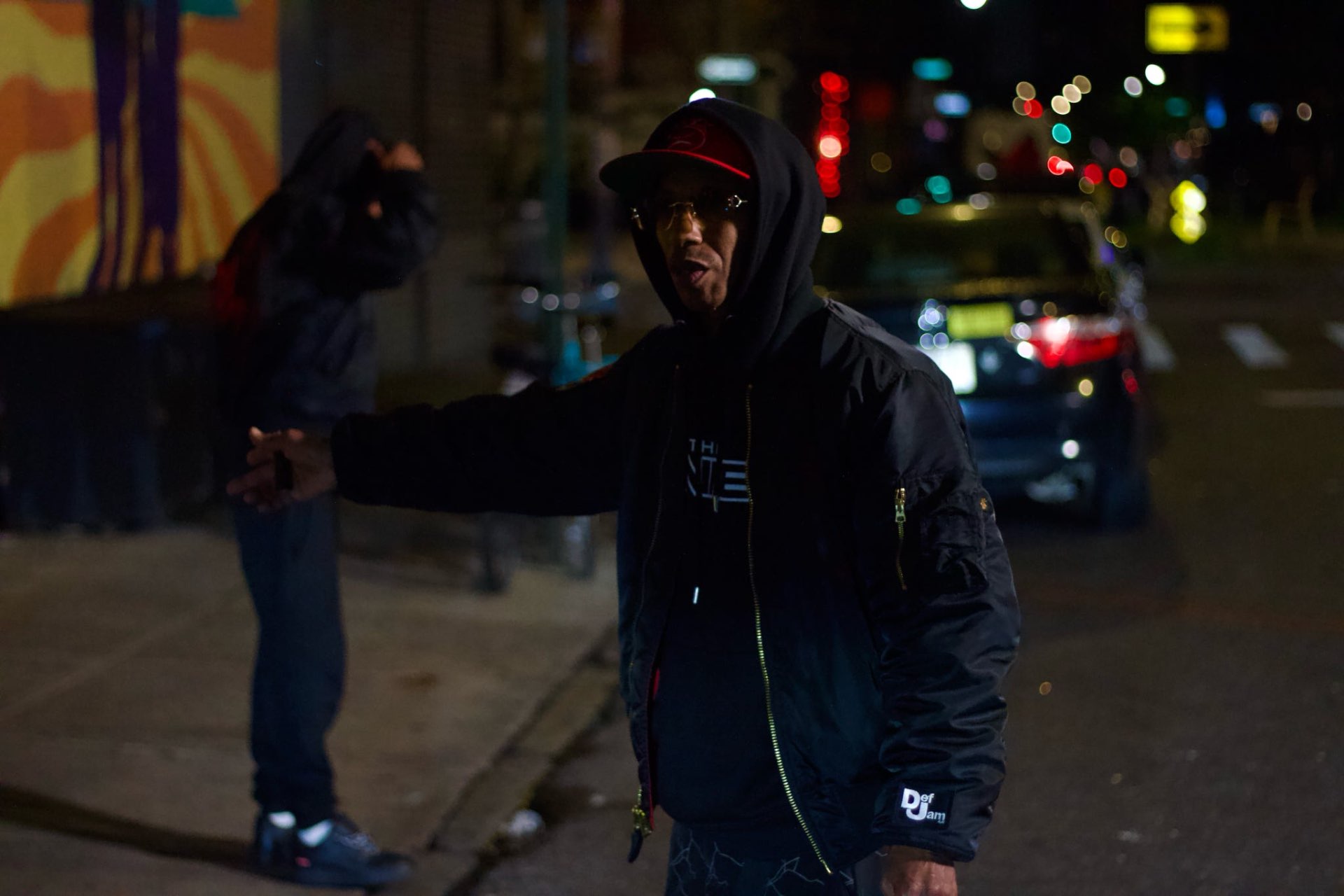 Night exterior — Def Jam bomber