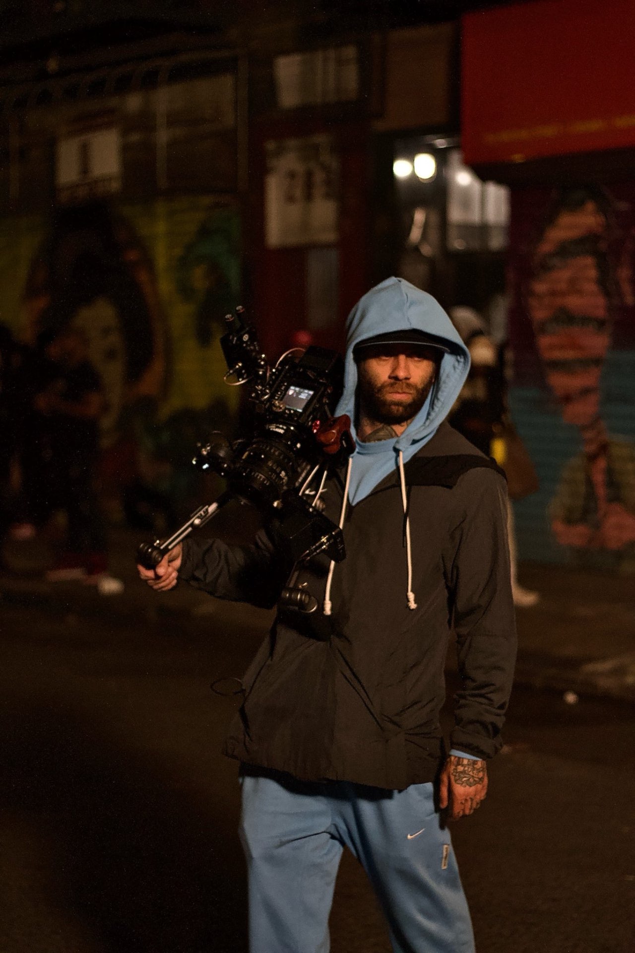 Camera operator on the street